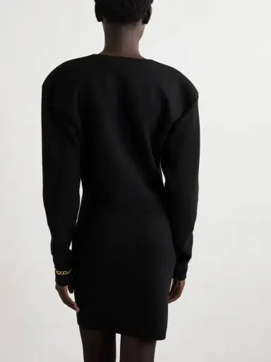 Saint Laurent Wool-blend Mini Dress | Thumbnail 3 Saint Laurent Wool-blend Mini Dress | Thumbnail 3