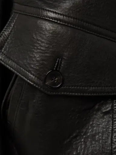 Saint Laurent Textured-leather Bomber Jacket | Thumbnail 6