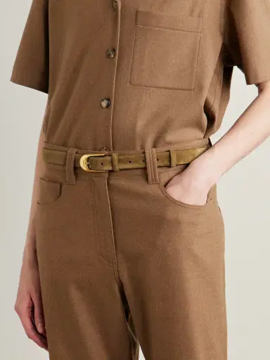 Khaite Dome Suede Belt | Thumbnail 2 Khaite Dome Suede Belt | Thumbnail 2