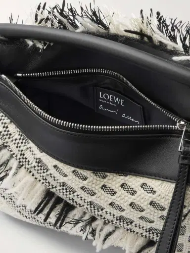 Loewe + Anni Albers Puzzle Small Leather And Fringed Jacquard Shoulder Bag | Thumbnail 5 Loewe + Anni Albers Puzzle Small Leather And Fringed Jacquard Shoulder Bag | Thumbnail 5