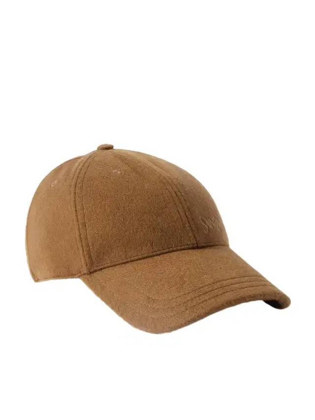 Embroidered Brushed-cashmere Baseball Cap