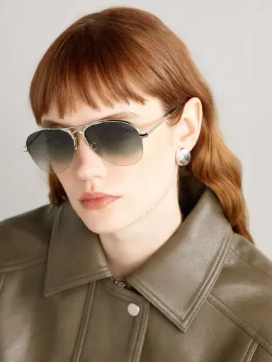 Jacques Marie Mage Amelia Aviator-style Titanium Sunglasses | Thumbnail 2