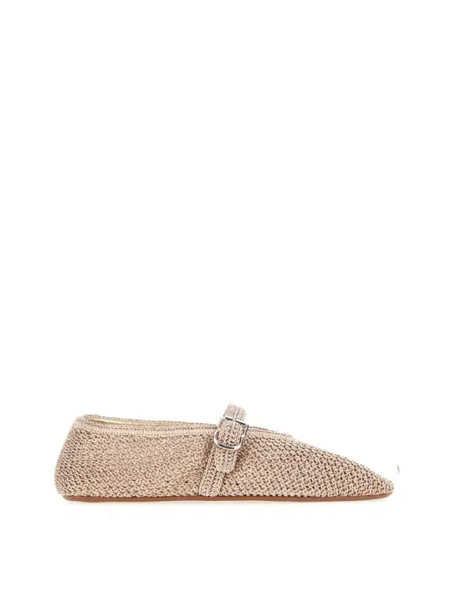 Knit Lurex Ballet Flats