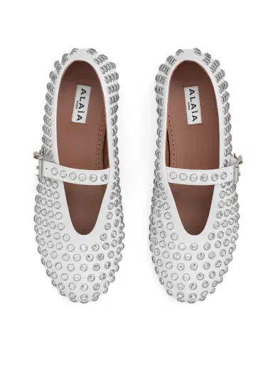 Alaïa Strass Ballet Flats | Thumbnail 3