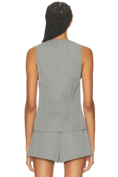 St. Agni Pinstripe Wool Vest | Thumbnail 3