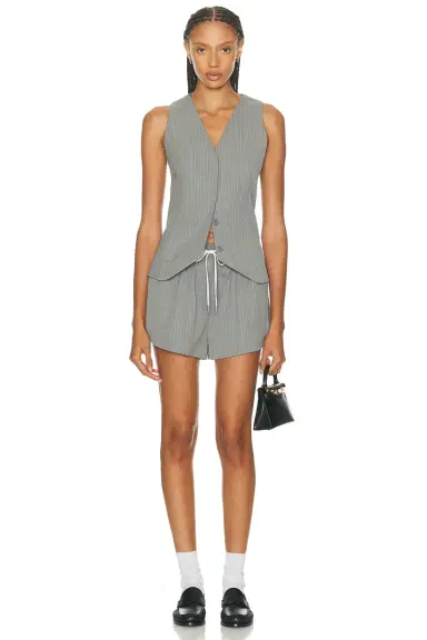 St. Agni Pinstripe Wool Vest | Thumbnail 4