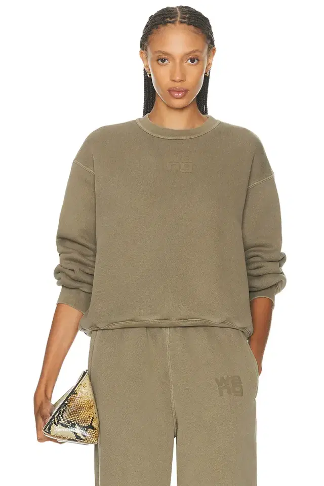 Alexander Wang Essential Terry Crew Sweatshirt