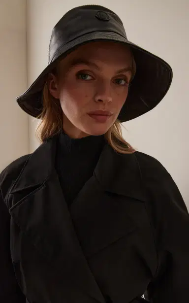 Moncler Genius x EE72 by Edward Enninful Leather Bucket Hat | Thumbnail 2 Moncler Genius x EE72 by Edward Enninful Leather Bucket Hat | Thumbnail 2