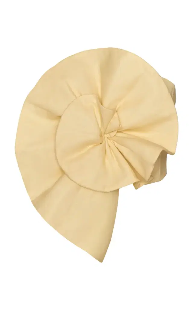 Ocres Rosette Linen Top