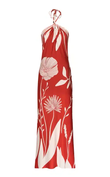 Andres Otalora Entrelazada Floral Jersey Maxi Dress | Thumbnail 1