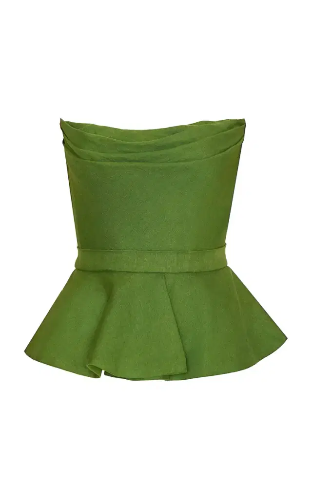Andres Otalora Oliva Profundo Linen Top