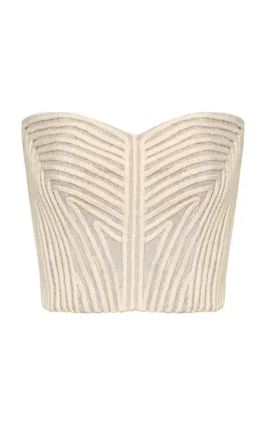 Andres Otalora Soñada Embroidered Linen Top | Thumbnail 1