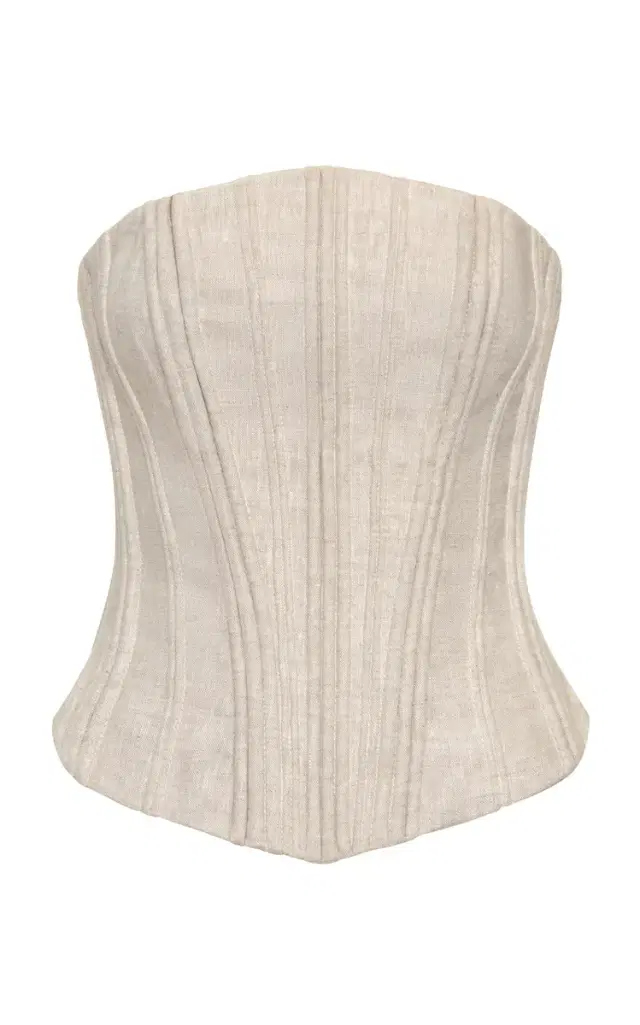 Te Miro Linen Corset Top