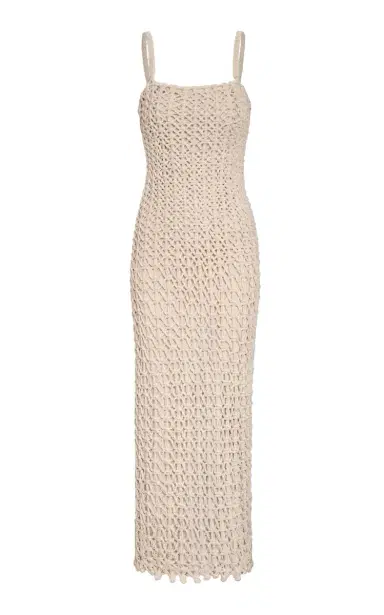 ANDRES OTALORA Poesia Quieta Cotton-Macrame Maxi Dress | Thumbnail 9 ANDRES OTALORA Poesia Quieta Cotton-Macrame Maxi Dress | Thumbnail 9