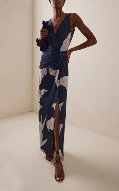 ANDRES OTALORA Paradiso Printed Jersey Maxi Dress | Thumbnail 2 ANDRES OTALORA Paradiso Printed Jersey Maxi Dress | Thumbnail 2