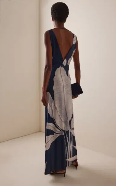 ANDRES OTALORA Paradiso Printed Jersey Maxi Dress | Thumbnail 4 ANDRES OTALORA Paradiso Printed Jersey Maxi Dress | Thumbnail 4