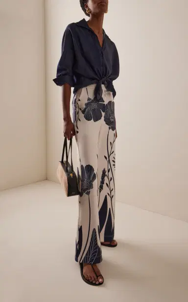 Andres Otalora Ama y Haz Twill Wide-Leg Pants | Thumbnail 2 Andres Otalora Ama y Haz Twill Wide-Leg Pants | Thumbnail 2