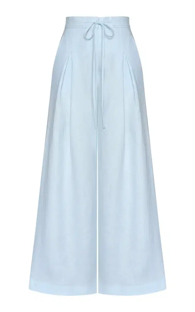 Mi Diario Wide-Leg Linen Pants