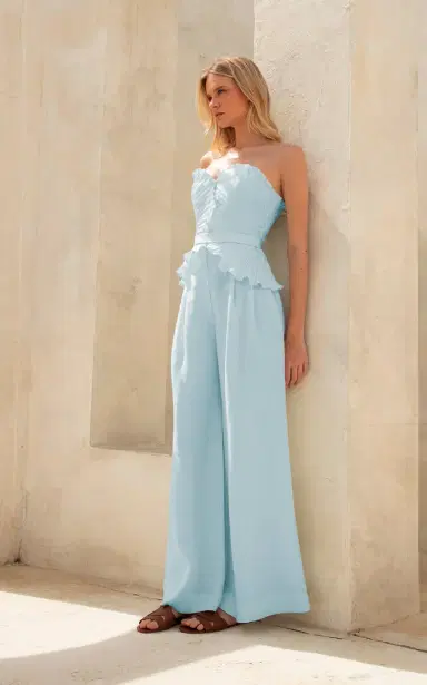 Andres Otalora Naces Tu Wide-Leg Linen Pants | Thumbnail 2