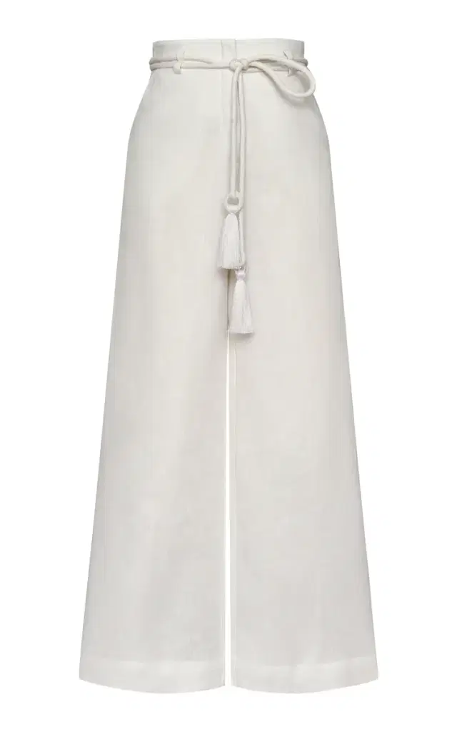 Andres Otalora Gozo Wide-Leg Linen Pants