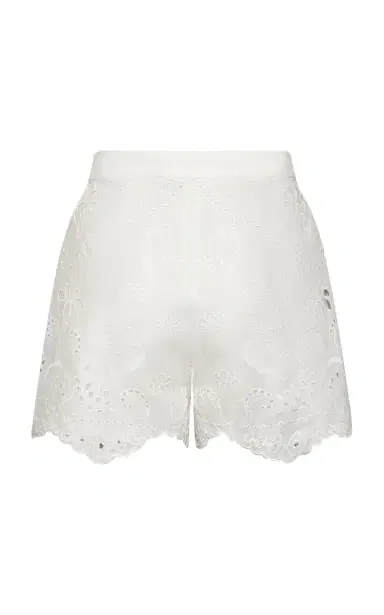 Andres Otalora Liaraa Eyelet Linen Shorts | Thumbnail 3
