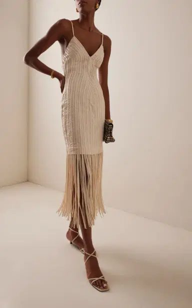 Andres Otalora Marea Lenta Fringed Maxi Dress | Thumbnail 2 Andres Otalora Marea Lenta Fringed Maxi Dress | Thumbnail 2