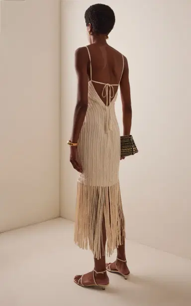 Andres Otalora Marea Lenta Fringed Maxi Dress | Thumbnail 4 Andres Otalora Marea Lenta Fringed Maxi Dress | Thumbnail 4