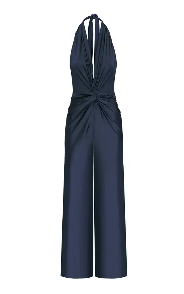 ANDRES OTALORA Cannaria Gathered Halter Jumpsuit