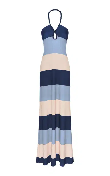 Andres Otalora Costa Jonica Striped Jersey Maxi Dress | Thumbnail 6