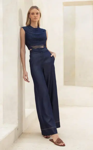 Andres Otalora Eres Todo Draped Tencel Top | Thumbnail 2 Andres Otalora Eres Todo Draped Tencel Top | Thumbnail 2