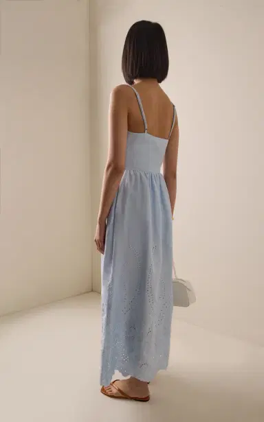 ANDRES OTALORA Exclusive Y tu Voz Embroidered Linen Maxi Dress | Thumbnail 4