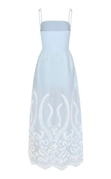 ANDRES OTALORA Exclusive Y tu Voz Embroidered Linen Maxi Dress | Thumbnail 5