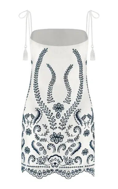 ANDRES OTALORA Exclusive Luz Nace Embroidered Linen Mini Dress | Thumbnail 5 ANDRES OTALORA Exclusive Luz Nace Embroidered Linen Mini Dress | Thumbnail 5