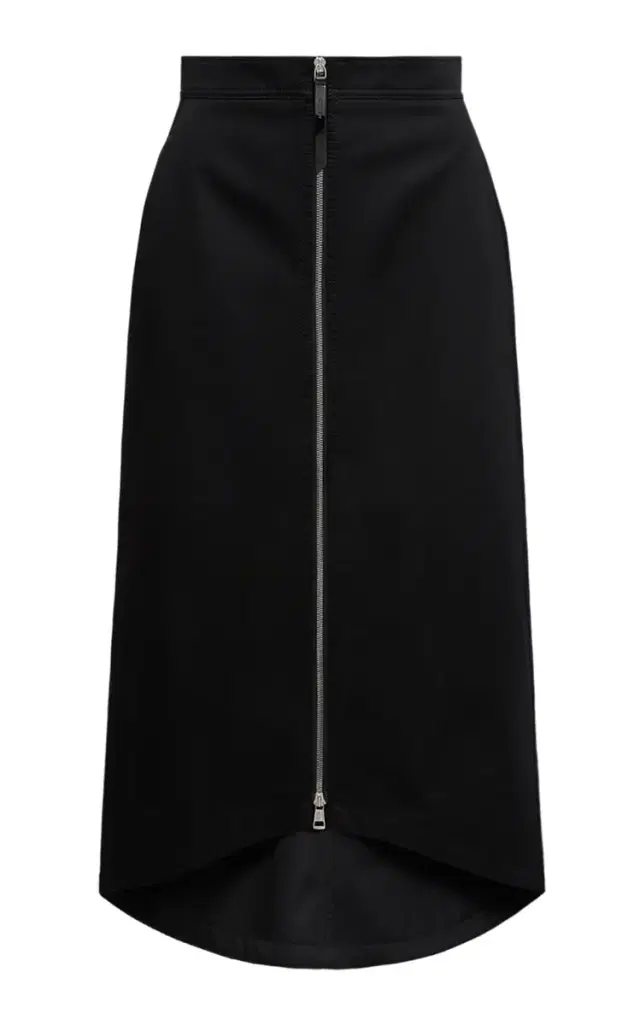 x EE72 by Edward Enninful Cotton Gabardine Midi Skirt