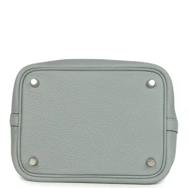 HERMÈS Hermes Picotin Lock 18 Gris Pantin Clemence Palladium Hardware | Thumbnail 6 HERMÈS Hermes Picotin Lock 18 Gris Pantin Clemence Palladium Hardware | Thumbnail 6