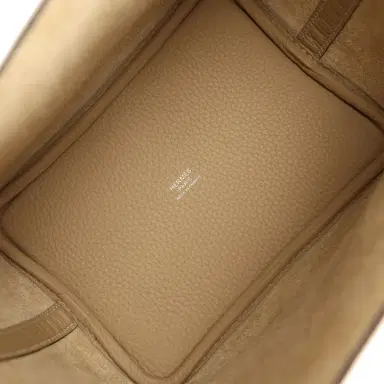 HERMÈS Hermes Picotin Lock 18 Trench Clemence Palladium Hardware | Thumbnail 7 HERMÈS Hermes Picotin Lock 18 Trench Clemence Palladium Hardware | Thumbnail 7