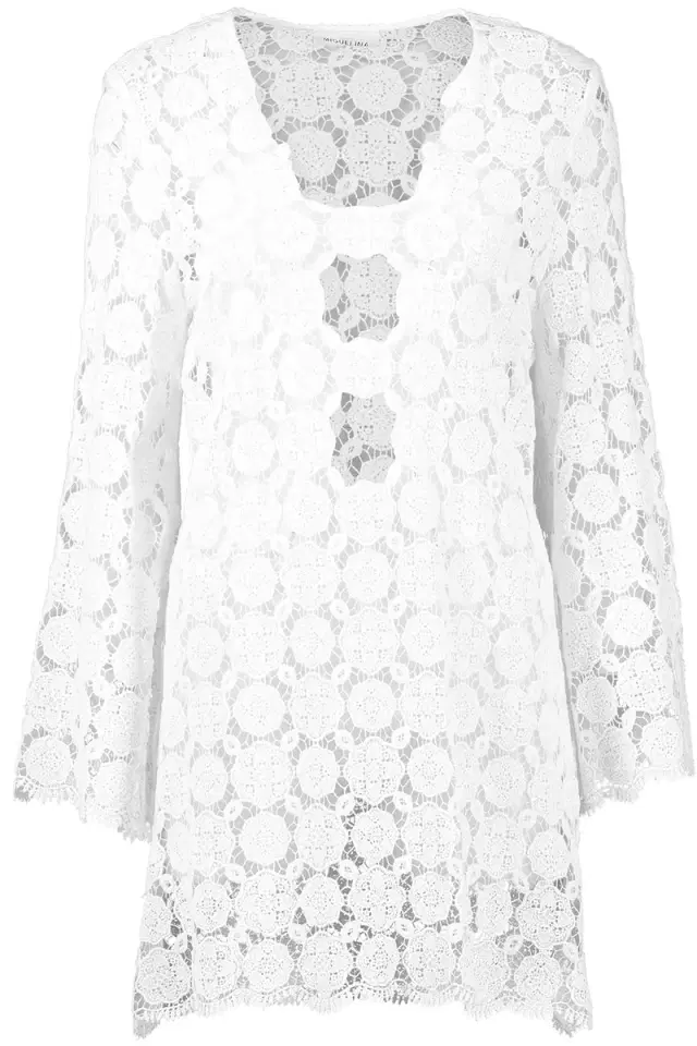 Doily Lace Coverup Dress