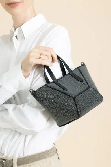 Brunello Cucinelli Mini BC Duo Bag - Ultra Black Precious | Thumbnail 3 Brunello Cucinelli Mini BC Duo Bag - Ultra Black Precious | Thumbnail 3