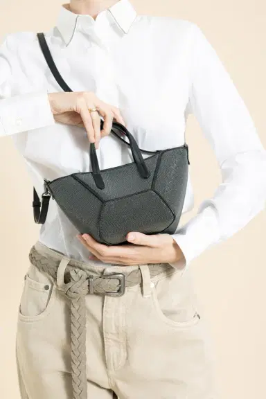 Brunello Cucinelli Mini BC Duo Bag - Ultra Black Precious | Thumbnail 4 Brunello Cucinelli Mini BC Duo Bag - Ultra Black Precious | Thumbnail 4