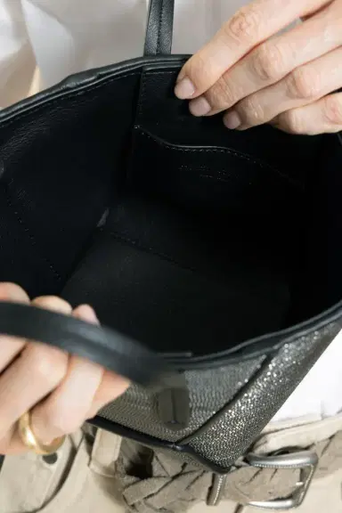 Brunello Cucinelli Mini BC Duo Bag - Ultra Black Precious | Thumbnail 5 Brunello Cucinelli Mini BC Duo Bag - Ultra Black Precious | Thumbnail 5
