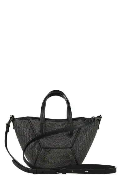 Brunello Cucinelli Mini BC Duo Bag - Ultra Black Precious | Thumbnail 6 Brunello Cucinelli Mini BC Duo Bag - Ultra Black Precious | Thumbnail 6