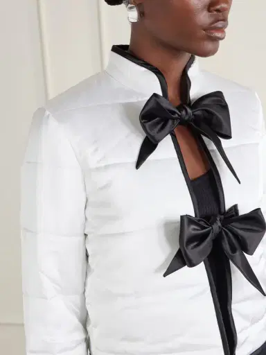 Loretta Caponi Oracle Two-tone Quilted Satin Jacket | Thumbnail 4 Loretta Caponi Oracle Two-tone Quilted Satin Jacket | Thumbnail 4