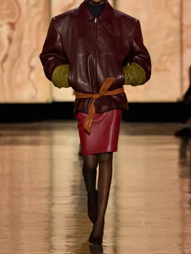 Saint Laurent Leather Skirt | Thumbnail 4 Saint Laurent Leather Skirt | Thumbnail 4