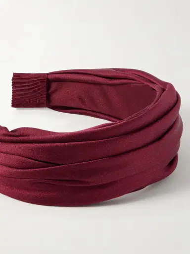 Jennifer Behr Sabrina Ruched Satin Headband | Thumbnail 4 Jennifer Behr Sabrina Ruched Satin Headband | Thumbnail 4