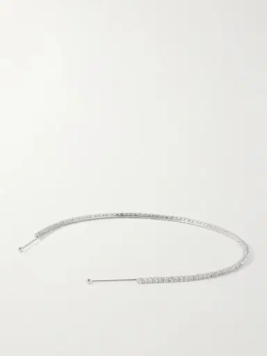 Jennifer Behr Elize Silver-tone Swarovski Crystal Headband | Thumbnail 3 Jennifer Behr Elize Silver-tone Swarovski Crystal Headband | Thumbnail 3