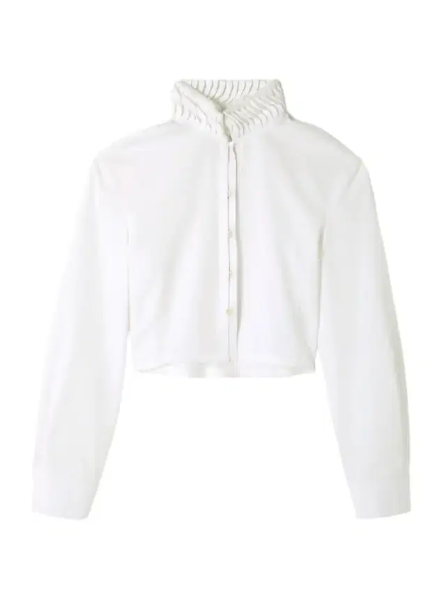 Alaïa Cropped Folded Cotton-poplin Shirt