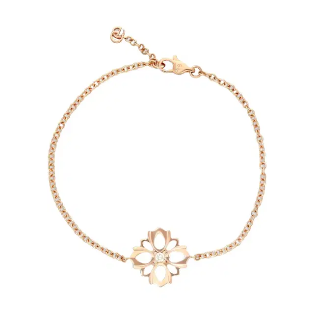 Gucci Gucci 18K Rose Gold Diamond Chain Bracelet YBA796247001016 - S (6.3 by The Solist