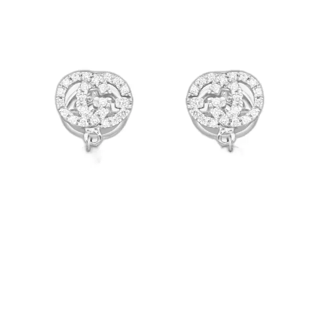 Gucci Gucci Flora 18K White Gold Diamond Drop Earrings by The Solist