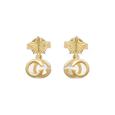 Gucci Gucci Running G 18K Yellow Gold Star Drop Earrings by The Solist | Thumbnail 1 Gucci Gucci Running G 18K Yellow Gold Star Drop Earrings by The Solist | Thumbnail 1