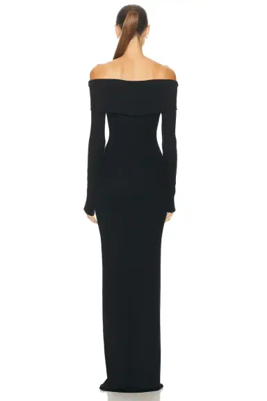 ÉTERNE Long Sleeve Off-Shoulder Butter Rib Maxi Dress | Thumbnail 3 ÉTERNE Long Sleeve Off-Shoulder Butter Rib Maxi Dress | Thumbnail 3